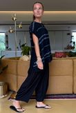 Made in Italy Linear Frill Top Black